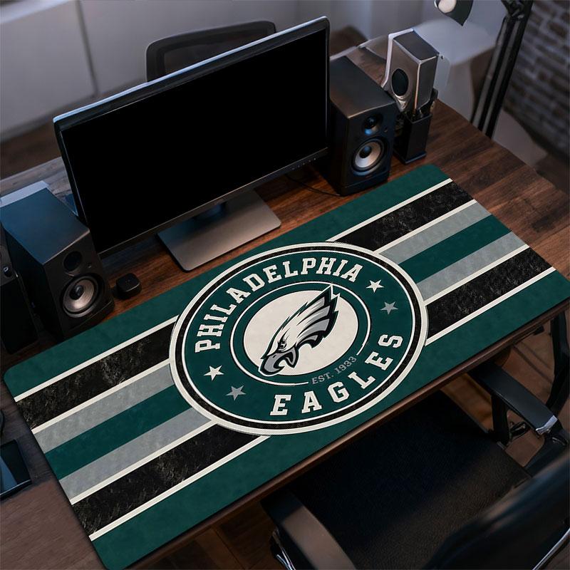 Eagles Mouse Pad, Large Gaming Desk Mat, Non-slip XXL Mousepad for Laptop & Tablet, Mini PC Playmat with Stitched Edges