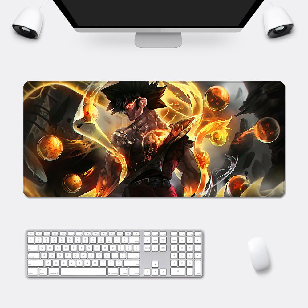 Anime Goku D-Dragons Balls Mousepad HD Printing Computer Gamers Locking Edge Non-slip Mouse Pad XXLcm Keyboard PC Desk Pad