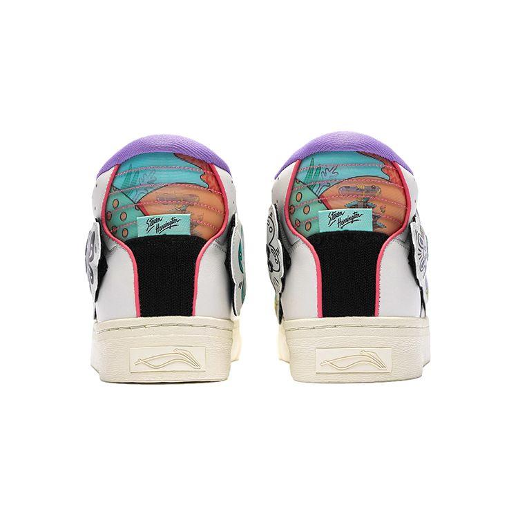 Li Ning Steven Harrington X высокие женские кроссовки для скейтбординга белые AECR122-1