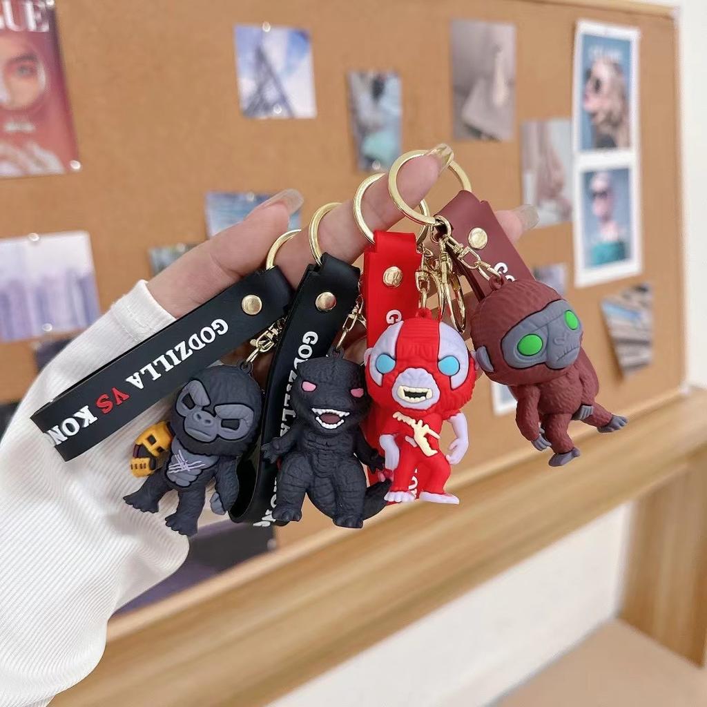 Keychain Scar King Godzilla and Kong The New Empire Godzilla X Kong Skar King Figure Toy for Keys, Backpack, Bag 6.5 Cm