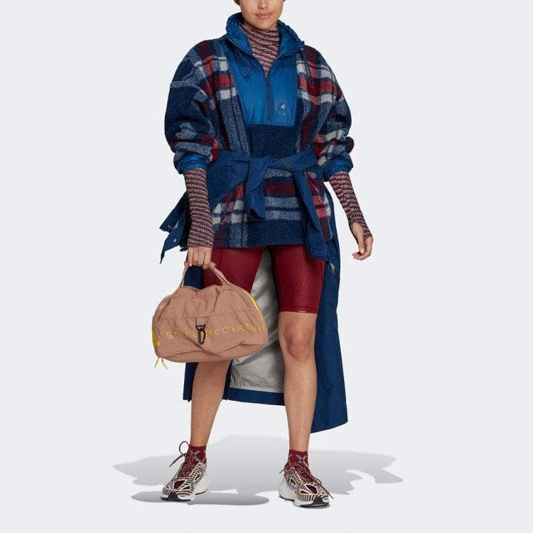 Adidas Цветные блоки полумолния воротник стойка винтажная спортивная куртка женская куртка синяя HI6076