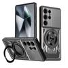 Магнитный чехол-подставка с кольцом 360° для Samsung Galaxy S25 Edge A16 A06 A55 A35 A15 5G 4G Magsafe Беспроводная зарядка Защитная крышка
