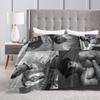 Jacob Elordi Actor Photo Collage Soft Warm Blankets Office Plush Throw Blanket Home Decor Flannel Bedspread Sofa Bed Cover