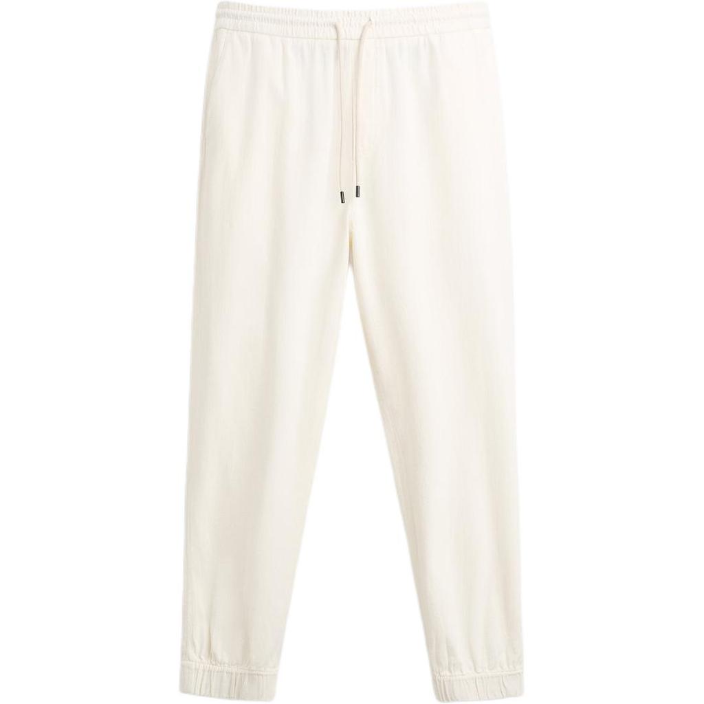 Zara Comfortable Solid Color Simple Versatile Casual Pants Men Bottoms Beige 4758635-052