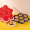 1 шт. силиконовая форма для гамбургеров, 7-секционная форма для выпечки хлеба, антипригарная сковорода, антипригарная сковорода, легко снимаемая, бытовая силиконовая форма для выпечки еды