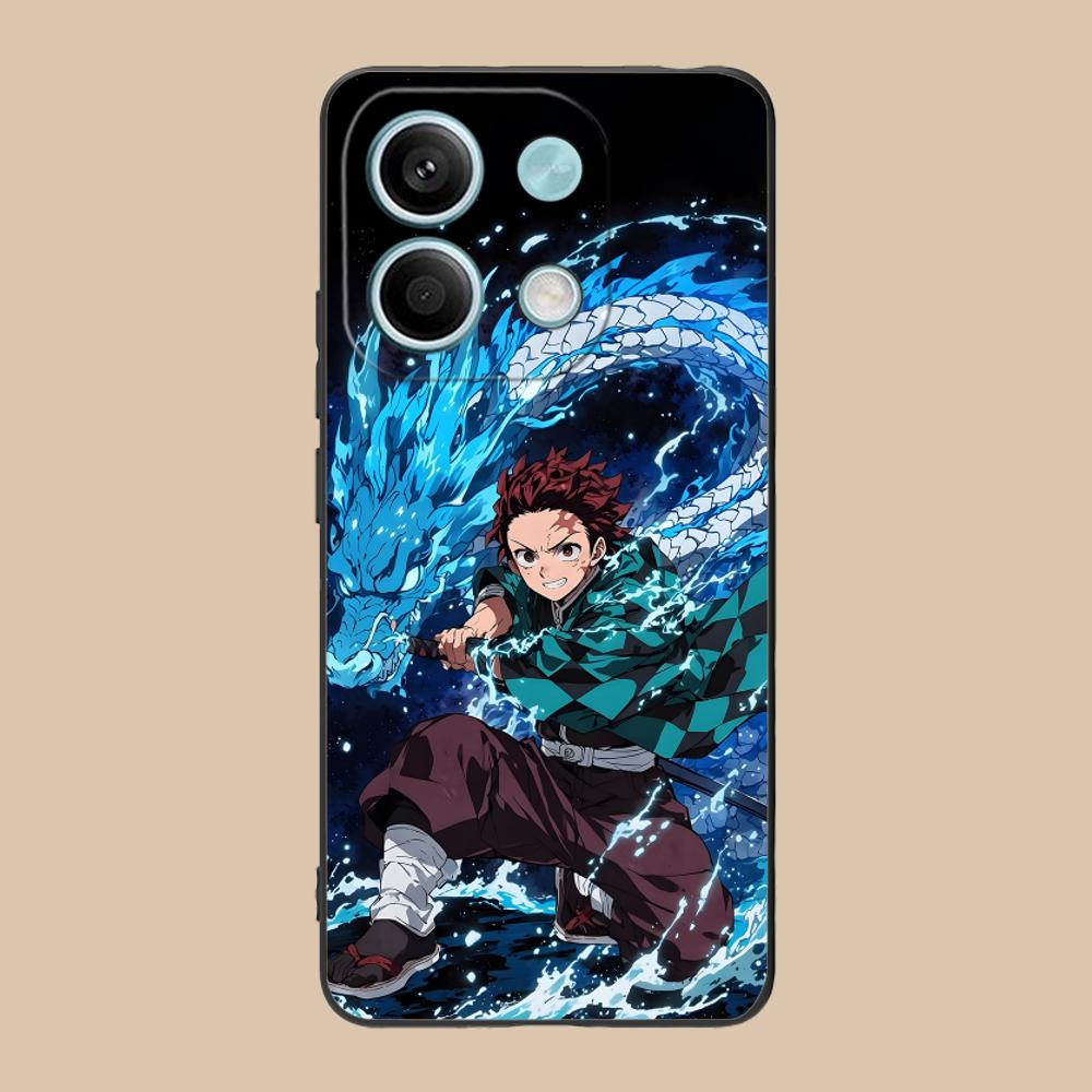 Demon Slayer Tanjiro Phone Case for Xiaomi 15 14 13 12 Mi 11 T Ultra Lite Pro S X 5G Colour Printing Cellphones Cover Smartphone