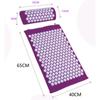 Purple Body Massager Cushion Mat Relieve Acupressure Yoga Pad Set With Pillow