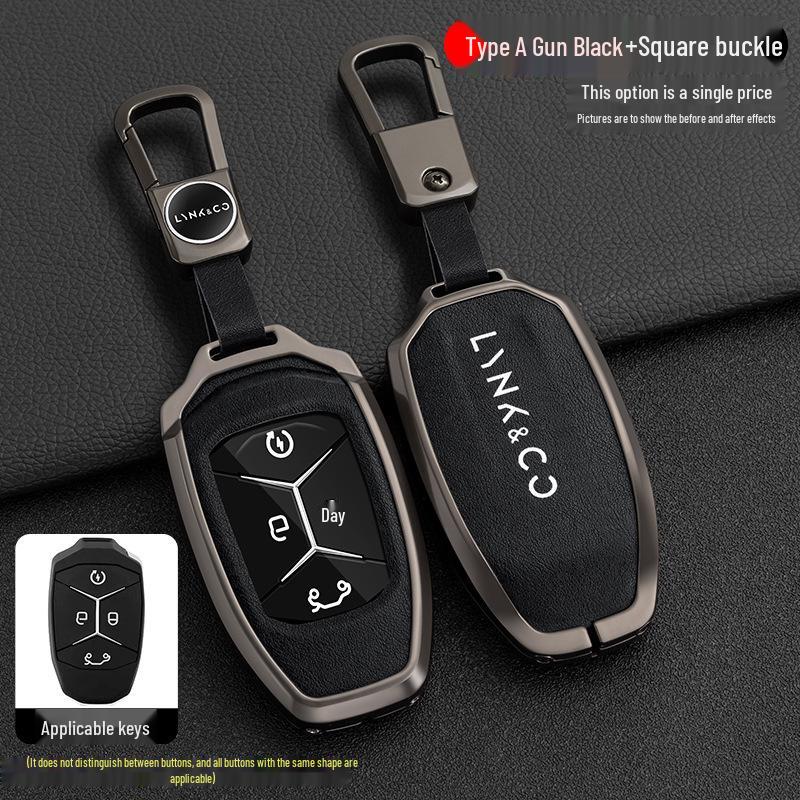 Lynk&Co Car Key Case: Metal Shell for Models 01, 02, 03 - Unisex Key Holder