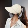 Breathable Women's Sun Hat with Wide Brim,, Open Top Visor for Ponytails [3 Colors Available]