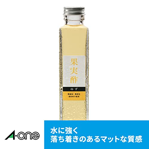 A-One Label Sticker Water Resistant Glossy Film White A4 27 Sides 3 Sheets 28982