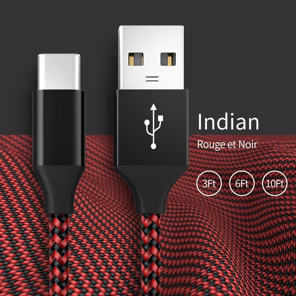 1 шт. USB A - USB C кабель для быстрой зарядки Type C кабель для зарядки подходит для iPhone 16 15 Pro Pro Max Plus подходит для Samsung S24