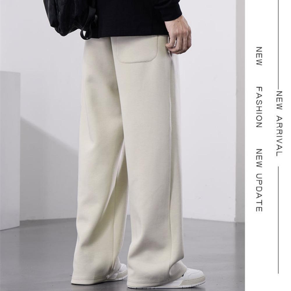 Мужские прямые спортивные штаны, широкие хлопковые спортивные штаны с завязками и надписью, спортивные мешковатые штаны, повседневные длинные брюки, большой размер 8XL