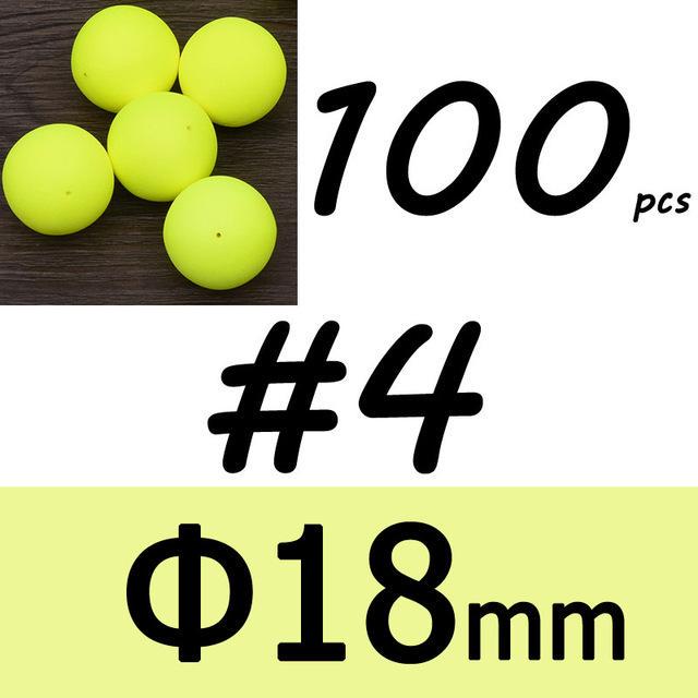 100 шт. пенопластовые поплавки, шарики, бусины, фасоль, помпано, поплавок, нижняя оснастка, материал для морской, пресноводной рыбалки, искусственная приманка