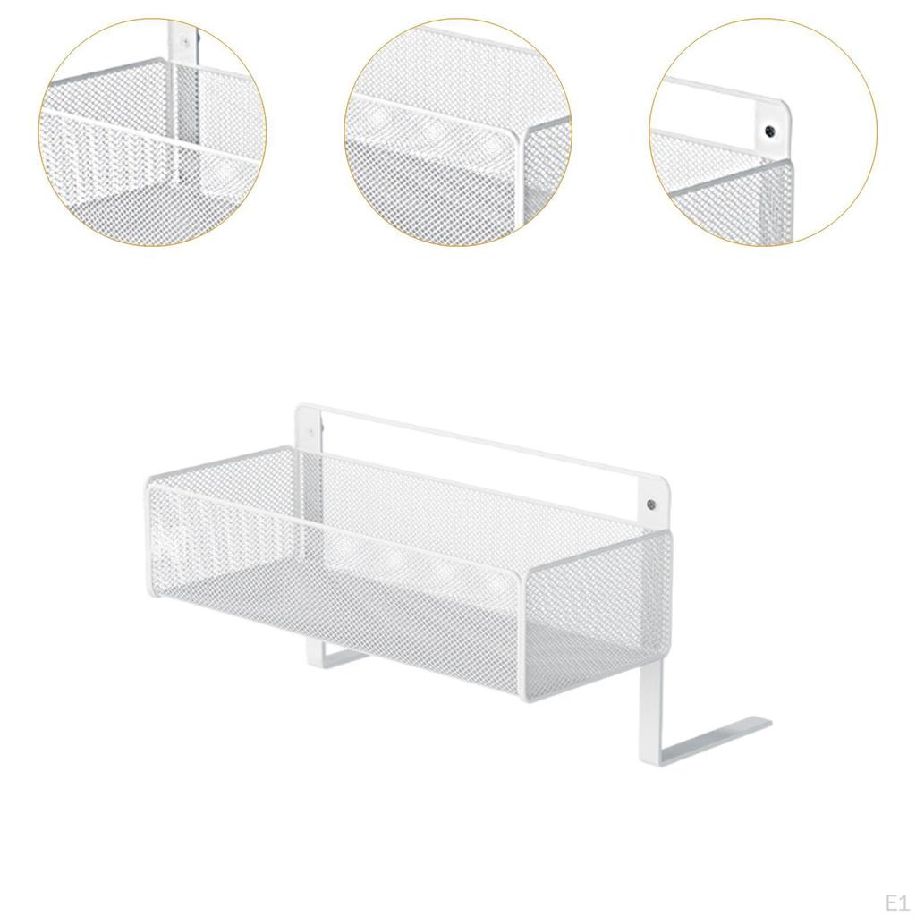 Bedside Hanging Storage Basket Organizer Carbon Steel Mesh Origanizer Shelf for Bed