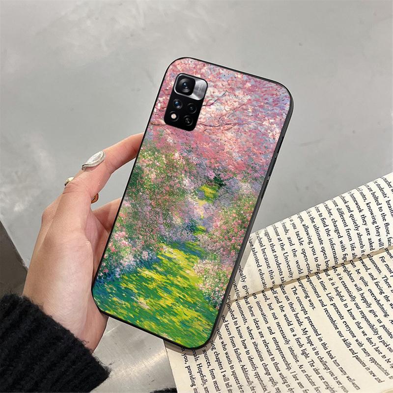 Claude Monet Garden Phone Case For Xiaomi Redmi note 13 12 Pro 11S 11 10 Pro 10S 12S Redmi 13 14C 10 13C