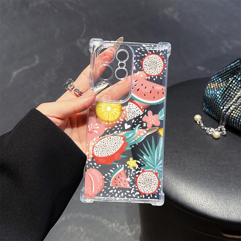 Мультяшный милый чехол-авокадо для Samsung A20s A21s A23 A24 25 26 31 32 32 33 34 35 50 51 52 53 54 73 Прозрачные мягкие чехлы