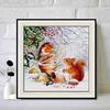 New Arrival 5D DIY Full Circle Diamond Painting "Squirrel and Bird" Embroidery Cross Stitch Home Decor Gift