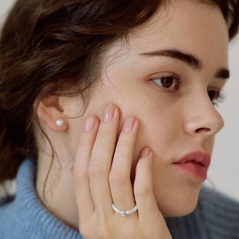 NORMALLEE [Silver 925] Matt Circle Ring