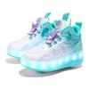 TUINANLE High Quality Skate Shoes for Kids LED Light Luminous Sneakers Children Two Wheels Shoes for Boys Girls with USB Charging