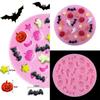 Halloween Pumpkin Ghost Bat Chocolate Cake Silicone Kitchen C1L5 Mold Mold I8G1
