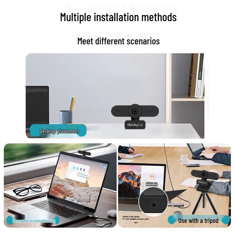 Lenovo thinkplus WL24A 2K HD Webcam with Microphone
