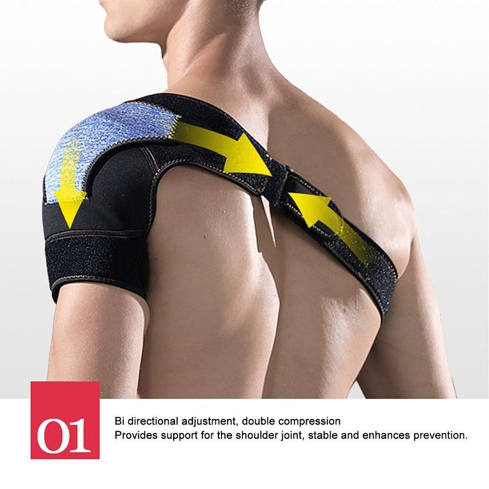 Adjustable Shoulder Support Wrap Sweat Absorbing Shoulder Protector New Shoulder Brace Unisex