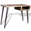 VidaXL Desk with Iron Legs Reclaimed Wood