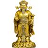 Статуэтка божества богатства Цай Шэня Aris & Juno из латуни – Символ богатства и процветания, статуэтка для дома, рабочего стола или полки, подарок для