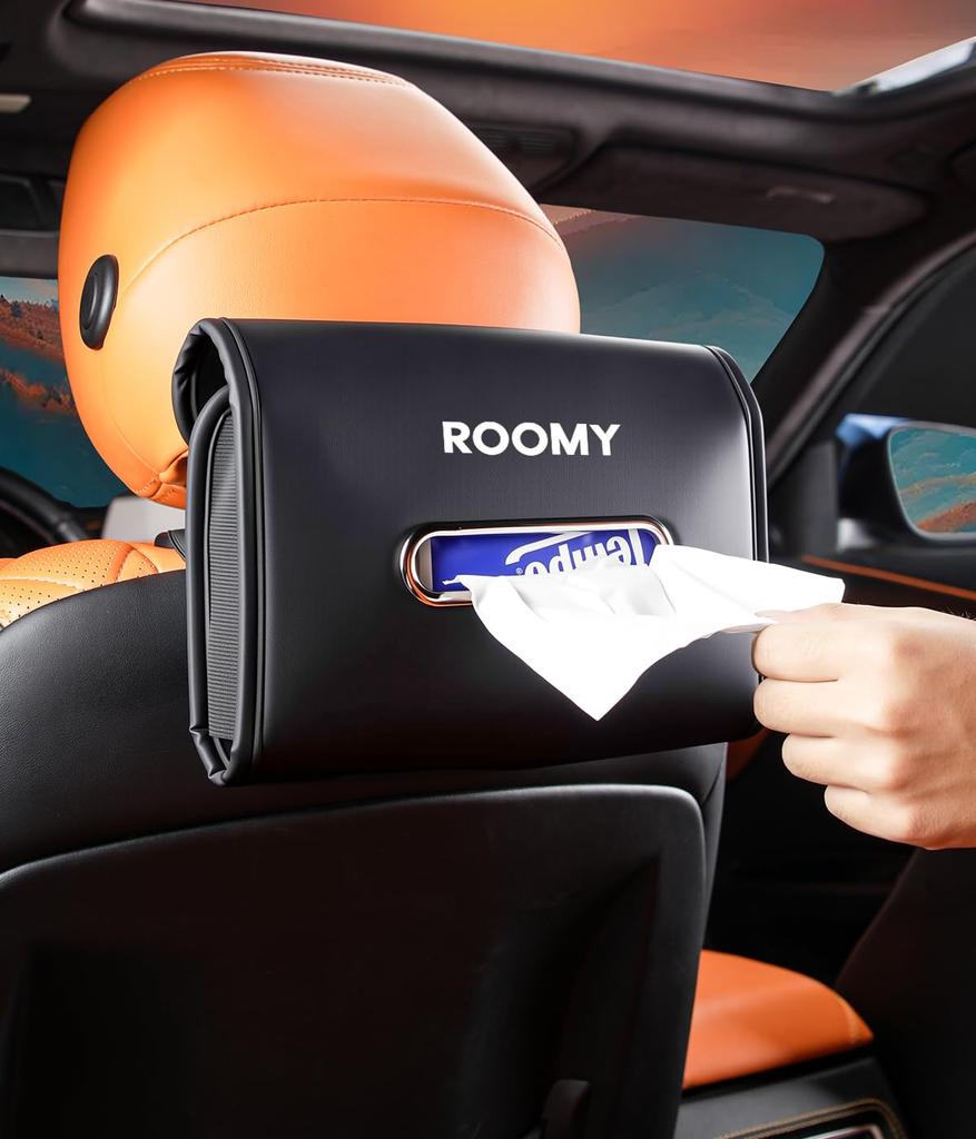 Roomy Car Tissue Tissue Holder for the New Roomy M900 Custom Interior Stylish Tissue Box for and Sun Leather Easy Dedicated Car Convenient 1 Black