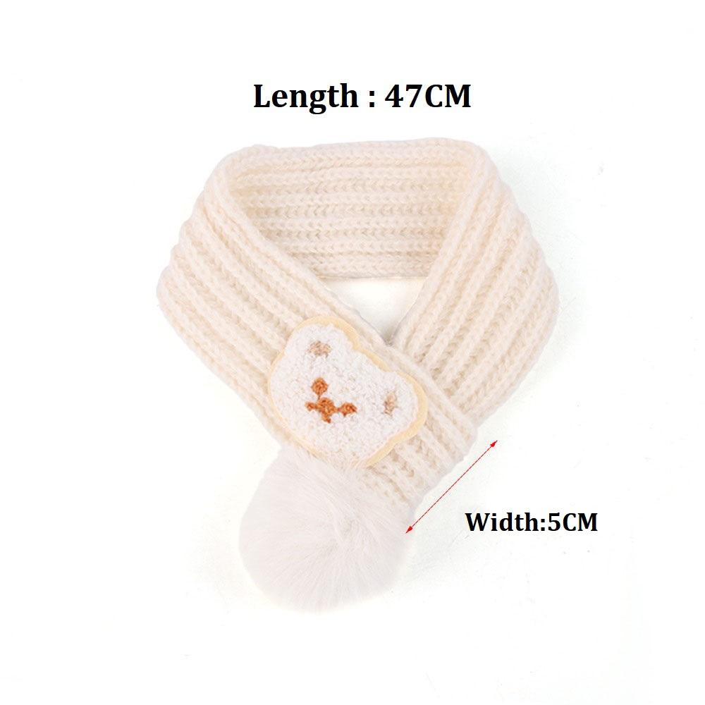 Шарф для домашних животных, кошек и собак, зимний теплый шарф для кошек, меховой шарик, украшение для шарфа, глушитель для домашних животных