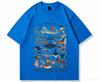 2026 Hot Sale New Pokemon Fish Guide Clothing Men Women Japanese-style Retro Cotton Loose Summer Short-sleeved T-shirt for Adults & Kids Top