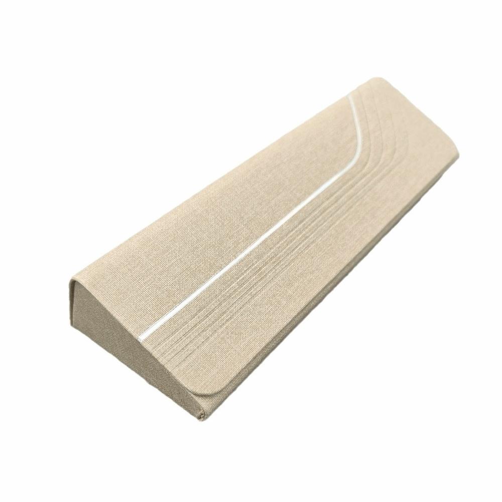 Unisex PU Leather Eyeglasses Case Hard Shell Handmade Triangular Sunglasses Case Portable Anti-extrusion Foldable Glasses Box