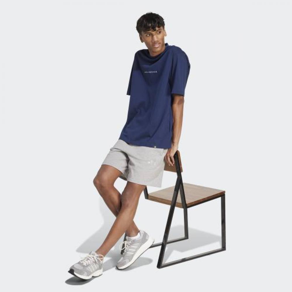 Adidas Футболка унисекс из хлопка JJ3972 Футболка с графическим принтом Cord Doodle Camp