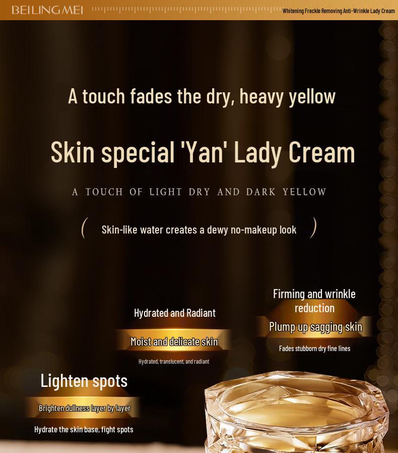 377 Осветляющий и антивозрастной питательный крем - Эмульсия для удаления веснушек и осветления кожи, для увлажнения и упругости.