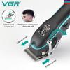 VGR V-123 Профессиональная мужская мощная сетевая машинка для стрижки волос для салона, электрическая машинка для стрижки волос с насадками разных размеров и регулируемыми лезвиями