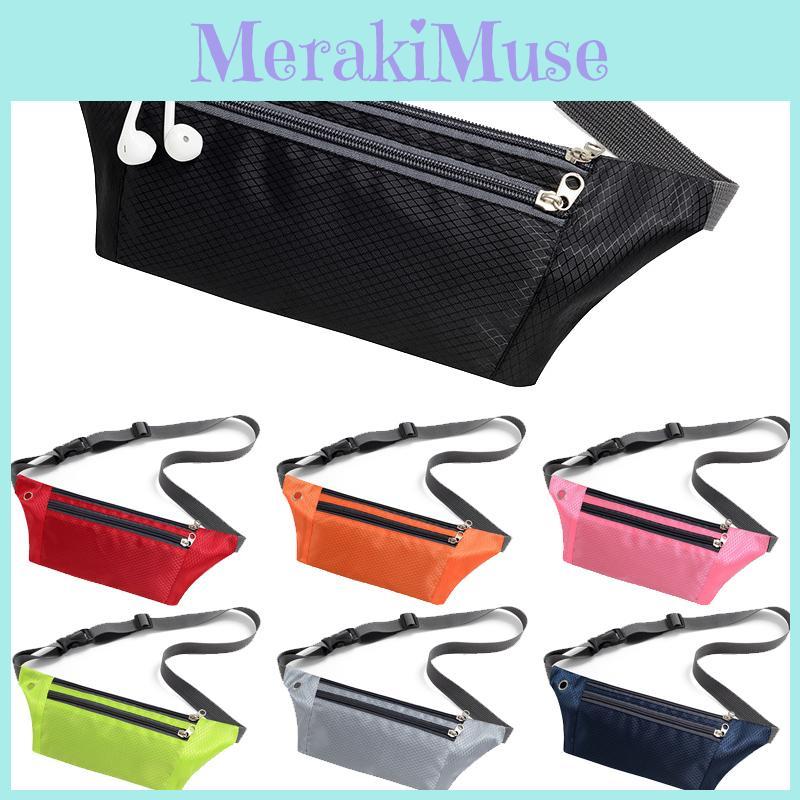 Водонепроницаемая поясная сумка для бега с регулируемым ремнем и отверстием для наушников для активного отдыха