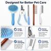 Popular 5-Piece Pet Grooming Kit, Nail Clipper Comb Flea Comb, Hair Cleaning Tool for Dogs Cats