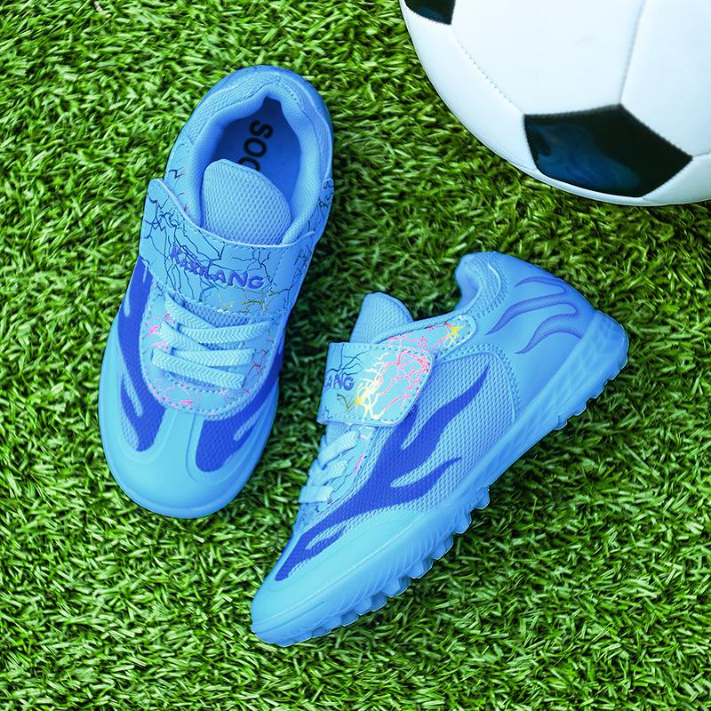 Summer Breathable Mesh Boys And Girls Football Shoes 6-12 Years Old Primary School Students Broken Nails Children'S Professional Football Training