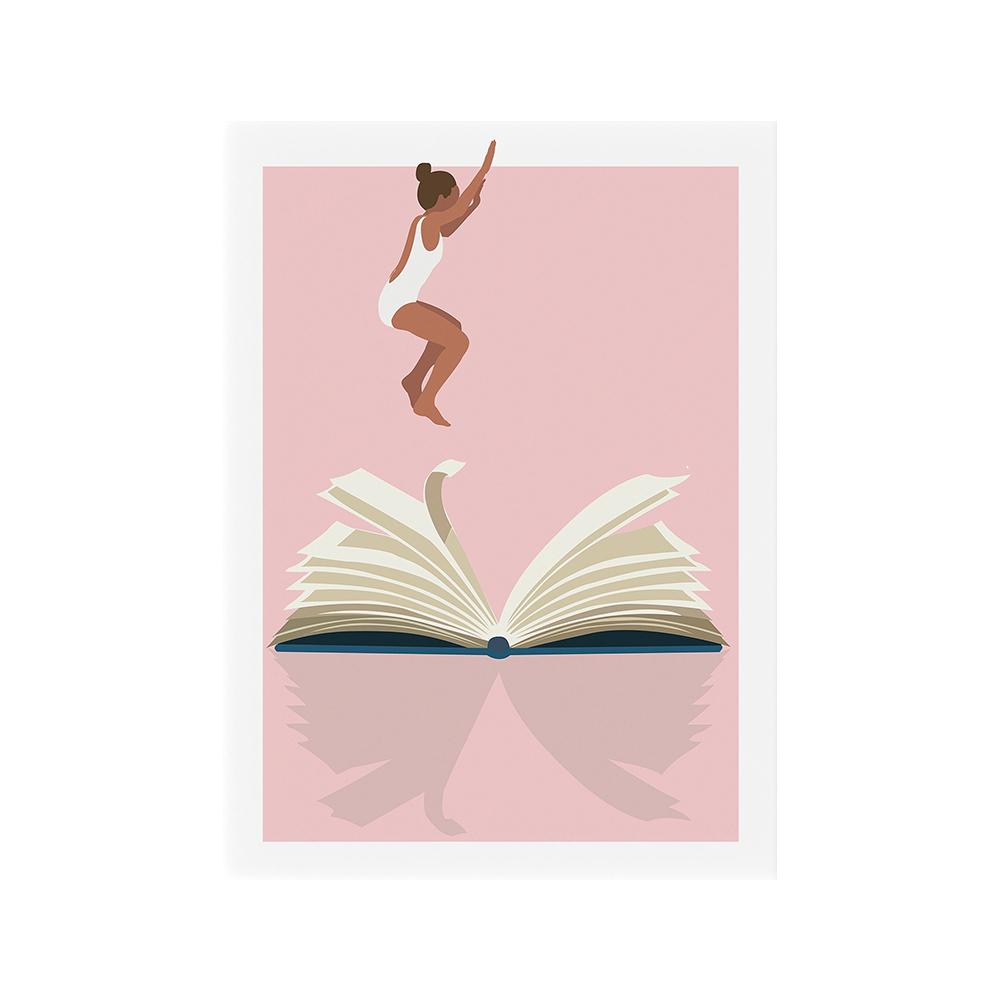 Феминистская печать на холсте «Мама, я богатый человек», цитата, настенные декоративные плакаты, домашний декор для гостиной, забавный постер с книгой «Кофейная девушка»