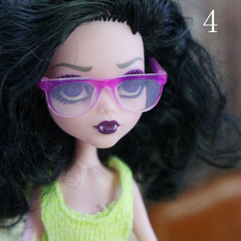 Красочные пластиковые очки, солнцезащитные очки для куклы Monster High, очки для кукол Bratz, аксессуары для кукольного домика Ever After High 1/6