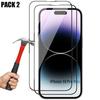 2 X Full Tempered Glass for iPhone 14 Pro Max (6.7 ") Screen Protector
