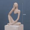 Nordic Home Decoration Abstract Thinker Statue Miniature Resin Sculpture Figurines Home Desktop Decoration Sculpture Ornaments