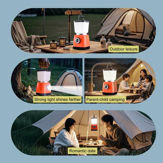 Портативный фонарь-лампа Супер яркий Высокие люмены Водонепроницаемый С питанием от батареи Светодиодный фонарь для кемпинга Аварийный свет