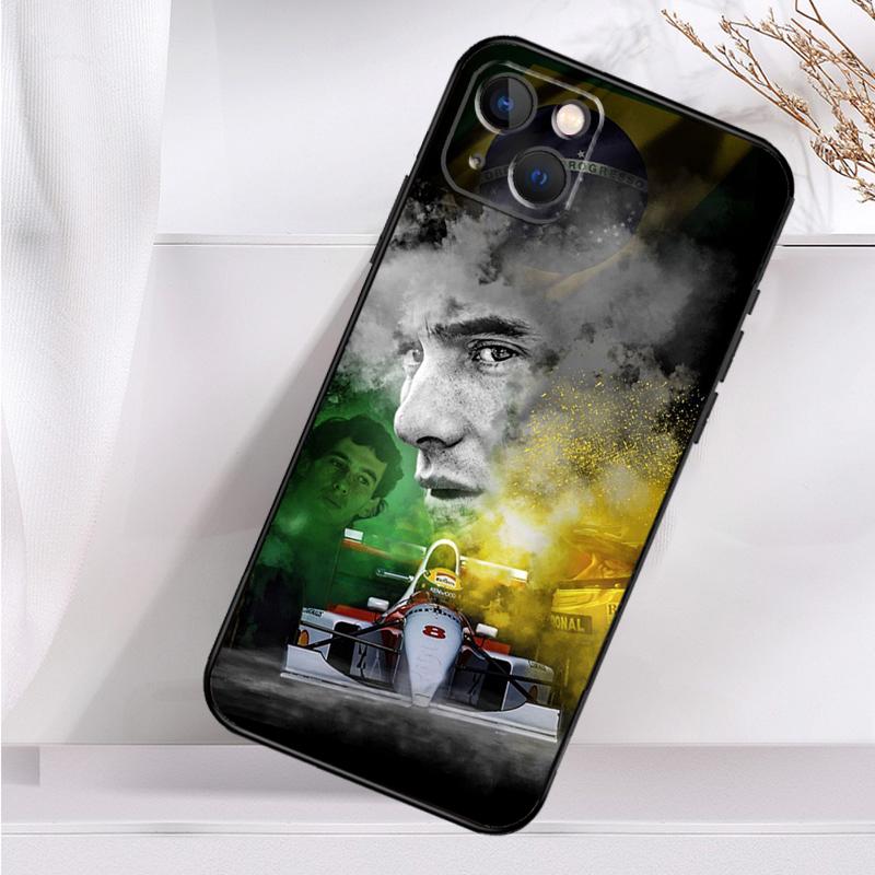 Чехол Ayrton Senna F1 для iPhone 14 16 15 Pro Max 11 12 13 Mini 7 8 Plus X XR XS MAX мягкий противоударный чехол