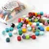 100Pcs/Bag Wax Particles Delicate Fire Lacquer Seal Color Random Colour Macaron Color Bagged Sealing Wax Octagonal Shape
