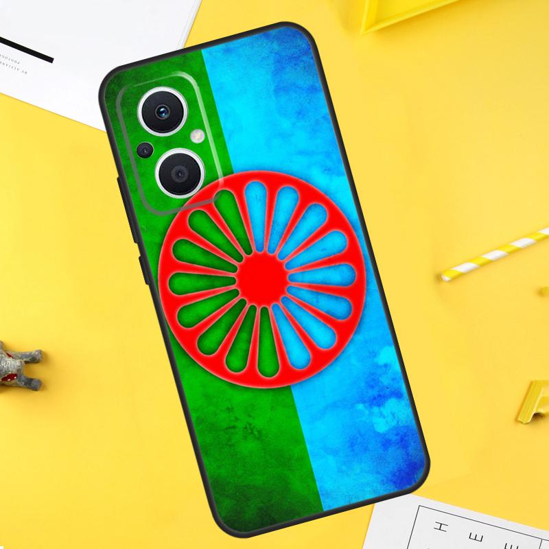 Флаг цыган Рома для OPPO Reno 2Z 4Z 5Z 8T 4 5 6 7 8 Lite 10 Pro OPPO Find X5 X6 Pro X2 Lite X3 Neo Чехол