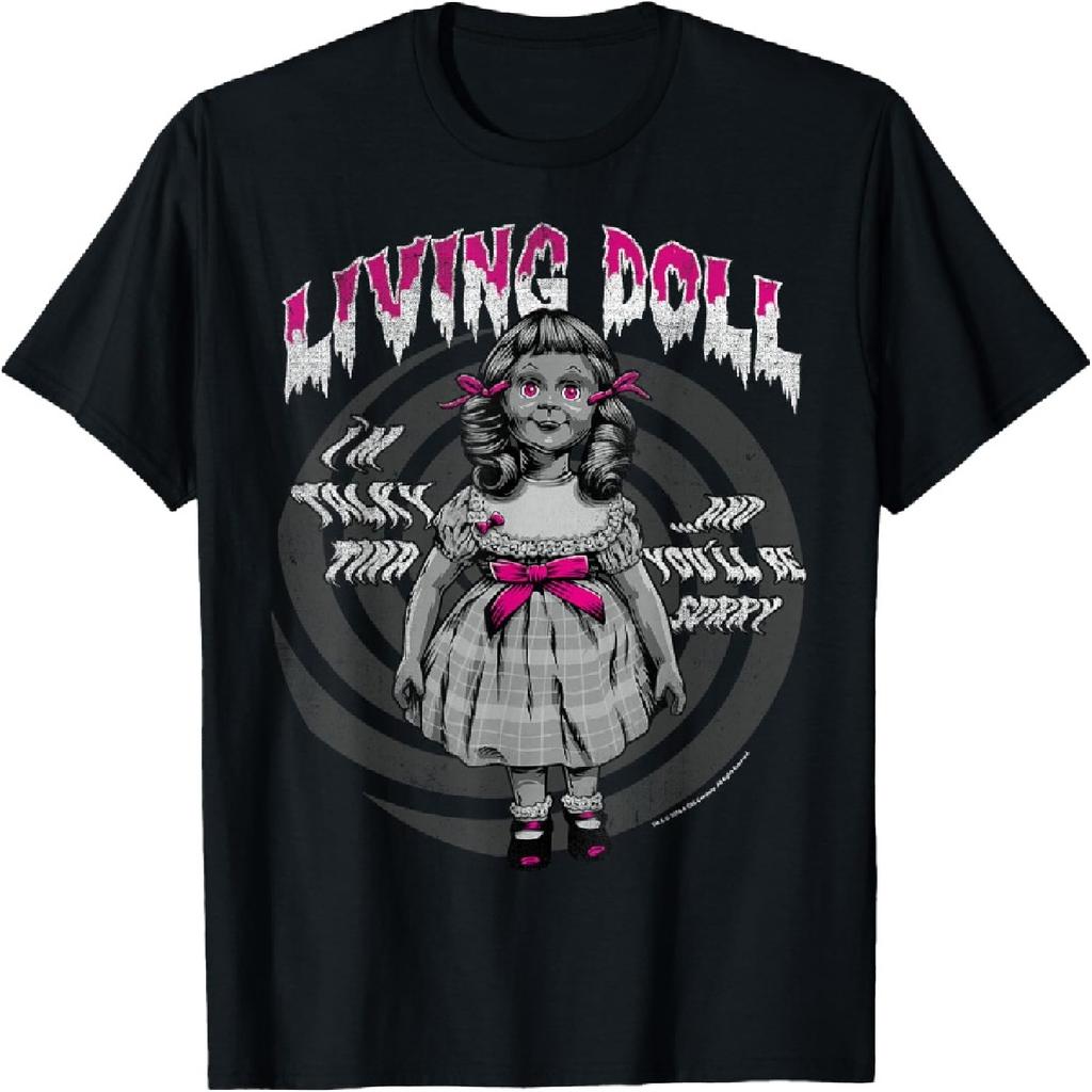 Жуткая футболка «Говорящая кукла Тина»