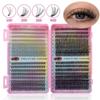 640Clusters Soft Curly False Eyelash DIY Individual Lash Beauty Tool Cluster Lashes  Daily