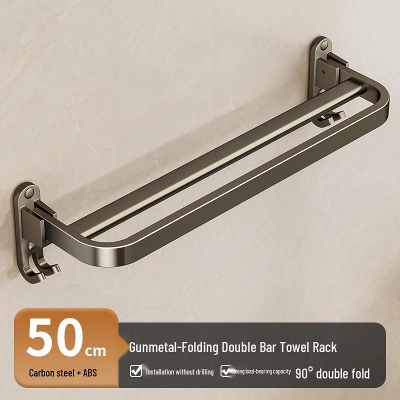 Настенная складная вешалка для полотенец для ванной без сверления