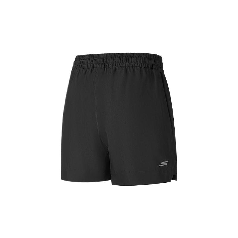 Skechers Серия Comfort Life Модный Логотип Универсальные Повседневные Шорты Три Четверти Женские шорты Угольно-Черный P225W029-0018